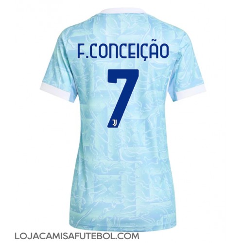 Camisa de Futebol Juventus Francisco Conceicao #7 Equipamento Secundário Mulheres 2025-26 Manga Curta